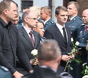 Tel&scaron;iai palydi žuvusį pareigūną Liudą &Scaron;imkų į paskutinę kelionę