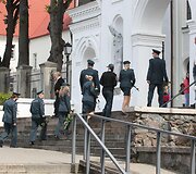 Tel&scaron;iai palydi žuvusį pareigūną Liudą &Scaron;imkų į paskutinę kelionę