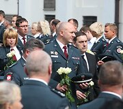 Tel&scaron;iai palydi žuvusį pareigūną Liudą &Scaron;imkų į paskutinę kelionę