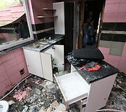 Jauna &scaron;eima po gaisro rugsėjo 1-ąją sutinka be namų