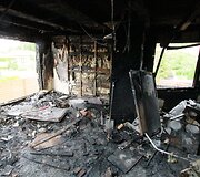 Jauna &scaron;eima po gaisro rugsėjo 1-ąją sutinka be namų