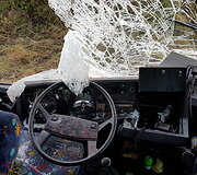 Netoli Kur&scaron;ėnų susidūrė autobusas ir mikroautobusas