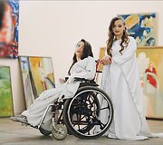 Vidmantės ir Gintarės Raustyčių fotosesija projektui &bdquo;Ypatingas grožis&ldquo;