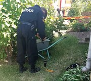 Joni&scaron;kyje i&scaron;minuotojai sprogmenį ėmė i&scaron; karučio