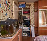 Tėvų miegamasis prie&scaron; pertvarką