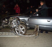 "Audi" avarija Tel&scaron;iuose