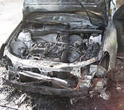 Vir&scaron;užiglyje sudegė &bdquo;Opel&ldquo;