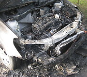 Vir&scaron;užiglyje sudegė &bdquo;Opel&ldquo;