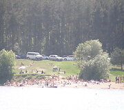 Kaune kar&scaron;tą &scaron;e&scaron;tadienį kauniečiai plūdo į pliažus