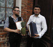 Pirmos vietos laimėtojai Lukas &Scaron;iup&scaron;inskas (kairėje) ir Kęstutis Lanauskas