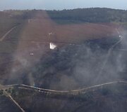 Kur&scaron;ių nerija atsikvėpė &ndash; per kelias valandas beveik 70 hektarų pusiasalio mi&scaron;kų nusiaubęs gaisras numal&scaron;intas.
