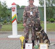 Pasieniečių tarnybinių &scaron;unų čempionato akimirkos