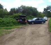 &bdquo;VW Golf&ldquo; ir &bdquo;Ford Mondeo&ldquo; avarija Varėnos rajone