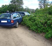 &bdquo;VW Golf&ldquo; ir &bdquo;Ford Mondeo&ldquo; avarija Varėnos rajone