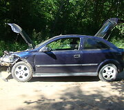 Prienų rajone susidūrė &bdquo;Opel Astra&ldquo; ir &bdquo;Mitsubishi Colt&ldquo;