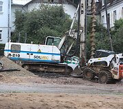 Ant kojų Vilniaus specialiąsias tarnybas sukėlė statybinio vibratoriaus dalis