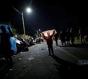 Migrantai prie Gvatemalos ir Meksikos sienos