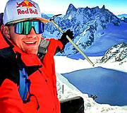 Solo kopimas į Mont Blanc kalną, Prancūzija