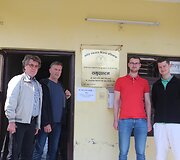 doc.dr.M.Kociu, prof.V.Uvarovas, R.Bobina, P.Sausdravas