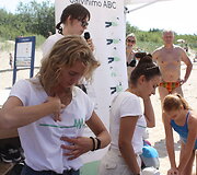 Pirmosios pagalbos mokymai Palangos paplūdimyje 