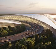 Architektų pasiūlymai Lenkijos oro uostui 