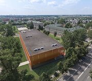 &Scaron;iaulių sporto gimnazijos universalios sporto salės vizualizacija 