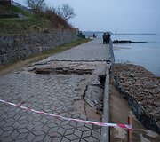 V.Putino rezidencijos &scaron;laitą skalauja Baltijos jūra