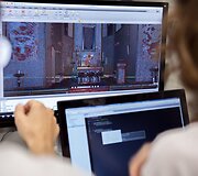 Paveikslo Dievo gailestingumas perkėlimas į virtualią erdvę