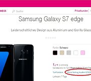 &bdquo;Samsung Galaxy S7 Edge&ldquo; kaina &bdquo;T-Mobile&ldquo; parduotuvėje