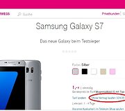 &bdquo;Samsung Galaxy S7&ldquo; kaina &bdquo;T-Mobile&ldquo; parduotuvėje