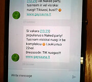 Nepageidaujamos reklaminės &bdquo;Gay Sauna&ldquo; žinutės