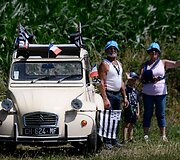 &bdquo;Tour de France&ldquo; lenktynių sirgaliai.