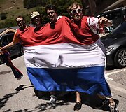 &bdquo;Tour de France&ldquo; lenktynių sirgaliai.
