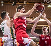Europos jaunimo (iki 16 metų) čempionato ketvirtfinalis: Lietuva &ndash; Kroatija. Roko Prkačinas.