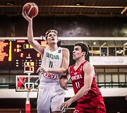 Europos jaunimo (iki 16 metų) čempionato ketvirtfinalis: Lietuva &ndash; Kroatija. Ąžuolas Tubelis