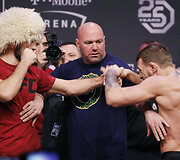 Conoras McGregoras ir Chabibas Nurmagomedovas ruo&scaron;iasi įspūdingai kovai Las Vegase.