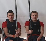 Specialiosios žaidynės. Rolandas Kriauzlys (de&scaron;inėje) ir Edgaras Minsofinas