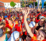 Vilniaus gatves užtvindė bėgančios moterys 