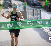 Pirmasis Lietuvos triatlono čempionato etapas Varėnoje. Inga Aukselytė
