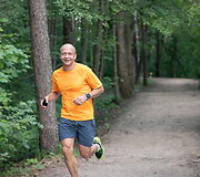100 km bekelės taką aplink Vilnių i&scaron;bandė ir Nerijus Mačiulis.