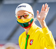 &Scaron;iuolaikinė penkiakovė Tokijuje. Gintarė Venčkauskaitė