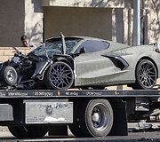 Henry Ruggsas III vairavo &bdquo;Chevrolet Corvette&ldquo; paryčiais prie Las Vegaso, kai įvyko tragi&scaron;ka avarija.