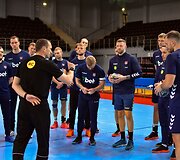 Lietuvos rankinio rinktinė rengiasi mačui Alytuje. 