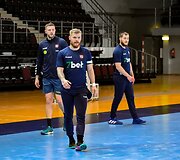 Lietuvos rankinio rinktinė rengiasi mačui Alytuje.