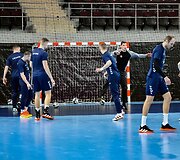 Lietuvos rankinio rinktinė rengiasi mačui Alytuje.
