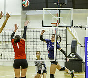 Lietuvos moterų tinklinio pirmenybių pusfinalis.