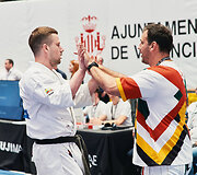 Europos kioku&scaron;in karatė čempionatas. Eventas Gužauskas ir Lukas Kubilius
