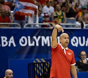 Olimpinis atrankos finalas: Puerto Rikas - Lietuva. Treneris Nelsonas Colonas