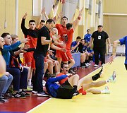 Lietuvos rankinio čempionato rungtynės:  Vilniaus &bdquo;&Scaron;viesa&ldquo; &ndash; Vilniaus &bdquo;Amber&ldquo;. Gintaras Savukynas