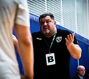 &bdquo;Granitas-Karys&ldquo; nugalėjo antroje vietoje esančią &bdquo;Varsos-Stronglaso&ldquo; komandą 34:26. Vaidotas Grosas